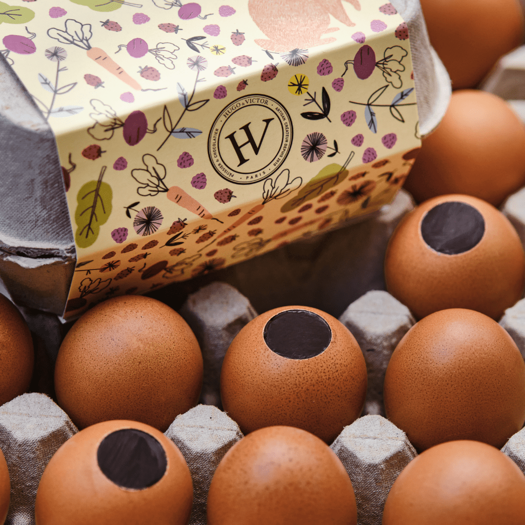 Oeufs praliné de Pâques - Véritable œuf coquille en chocolat